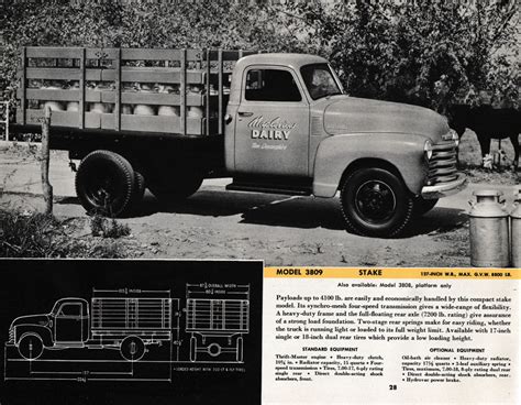Nostalgia On Wheels 1950 Chevrolet Trucks Brochure Medium Duty