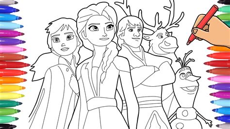 Frozen Coloring Pages Anna And Kristoffs Baby