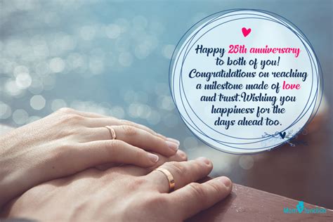 25th Wedding Anniversary Quotes And Wishes Best Wishes Images And