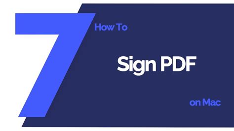 How to Sign PDF on Mac | PDFelement 7 - YouTube