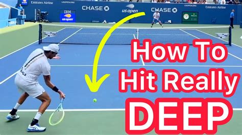 How To Hit DEEP Forehands Backhands Tennis Aiming Strategy YouTube