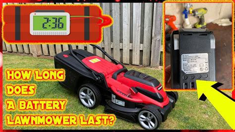 To determine how long your battery will last, calculate the battery's total capacity and divide it by your multiply the battery's reserve capacity by 60. How Long Does A Cordless Lawnmower Battery Last? - YouTube