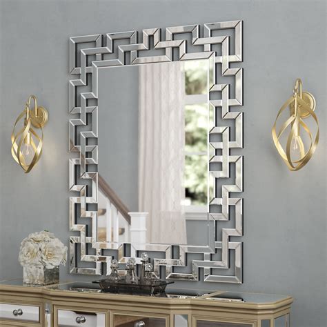 20 Photos Rectangle Ornate Geometric Wall Mirrors