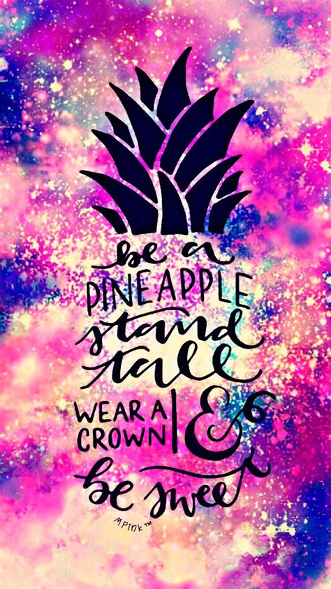 Pineapple Quotes Galaxy Wallpaper Wallpaper Quotes