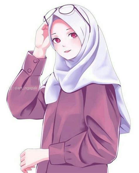 Pin By Hijab Fashion On Anime Kartun Hijab Muslimah Pretty Anime Girl Kawaii Anime Girl Cool