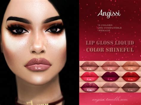 Sims 4 Lip Gloss Cc