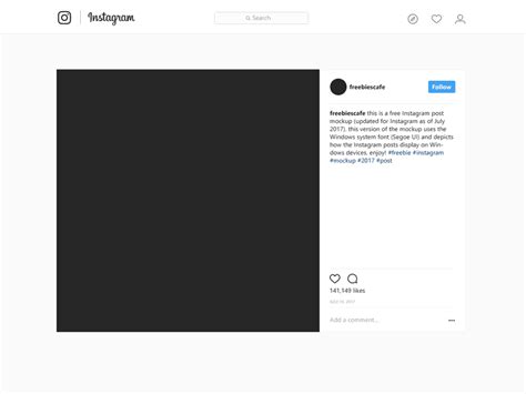 instagram post mockup  windows fonts fluxes freebies