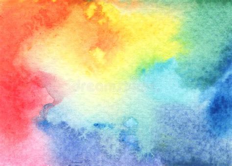 Abstract Bright Watercolor Background In Different Hues Shades And