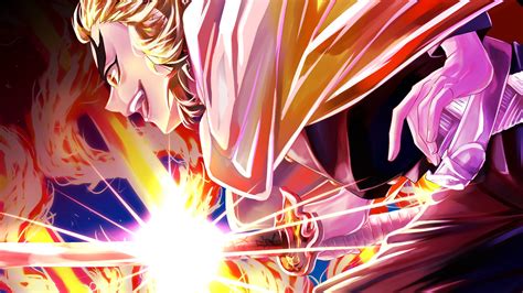 Demon Slayer Kyojuro Rengoku With Sharp Shinning Sword Hd Anime
