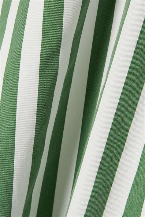 Frankie Shop Cala Striped Cotton Poplin Midi Shirt Dress Net A Porter