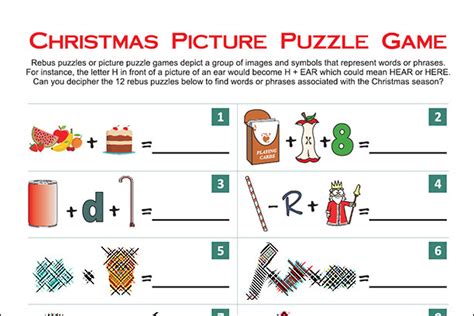Memorable personalized gifts made by you. Christmas Picture Puzzle Game