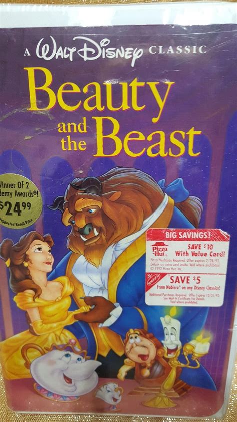 Beauty And The Beast Walt Disney S Black Diamond Classic Vhs New Sealed Ebay