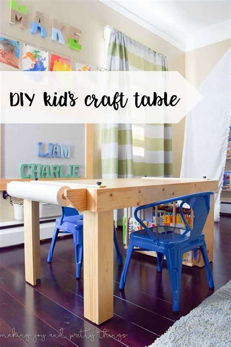 Diy Kids Craft Table Making Joy And Pretty Things