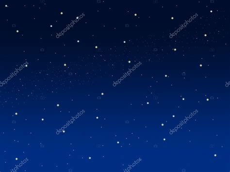 Blue Sky Illustration Background With Little Stars — Stock Photo