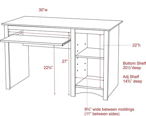 Office Desk Standard Height Emi Furniture