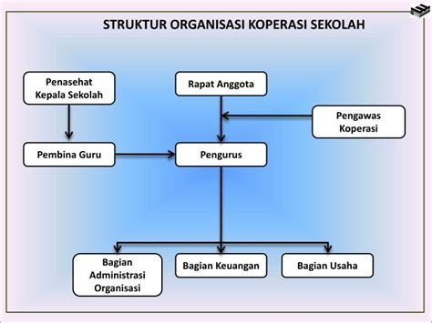 Struktur Organisasi Koperasi Sekolah