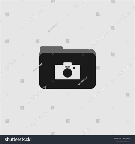 Camera Folder Icon Photo Storage Stock Vector Royalty Free 2168274445
