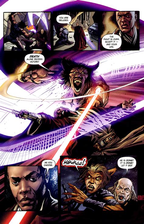 Chop it down with the edge of my hand. Mace Windu VS Harll | Comicnewbies