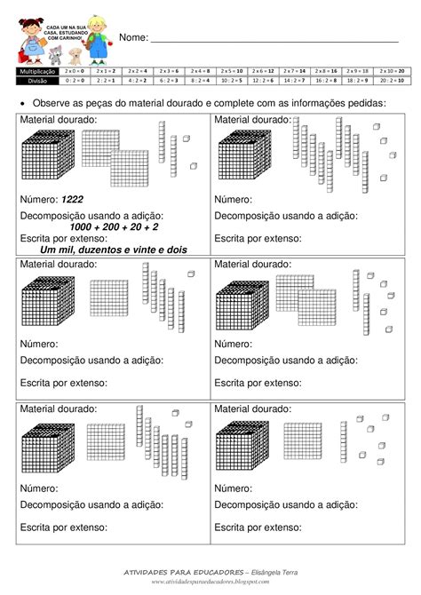 Atividades Com Unidade De Milhar 3o Ano