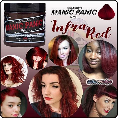 Infra Red Manic Panic Semi Permanent Red Hair Dye Ilovetodye Shopee