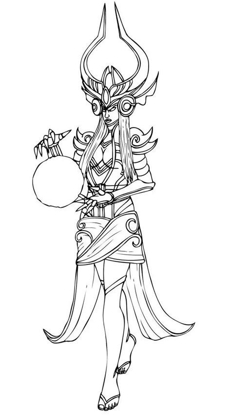 Mobileleague Of Legends Coloring Pages Sketch Coloring Page