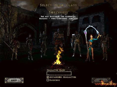 Diablo 2 Волшебница Sorceress Скриншоты арт рисунки обои