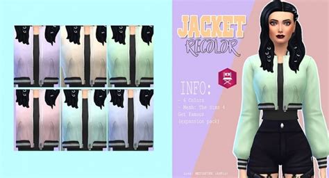 Jacket Recolor At Kass Sims 4 Updates
