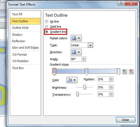 Gradient Outline For Text In Powerpoint 2010 Powerpoint Tutorials