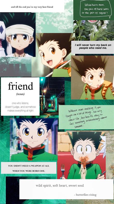 Modern / aesthetic gon freecss, hunter x hunter. Aesthetic Anime Wallpapers Gon Green Aesthetic - Anime ...