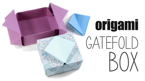 Origami Gatefold Box Instructions Diy Tutorial Paper Kawaii