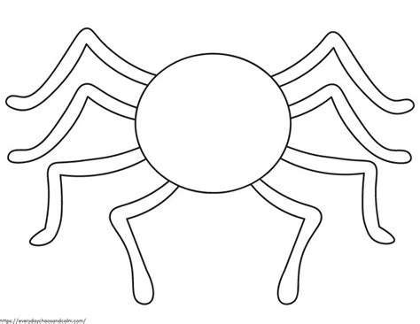 Free Printable Spider Template And Outlines