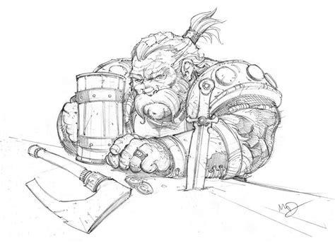 Tavern Dwarf By Max On Deviantart Fantasy