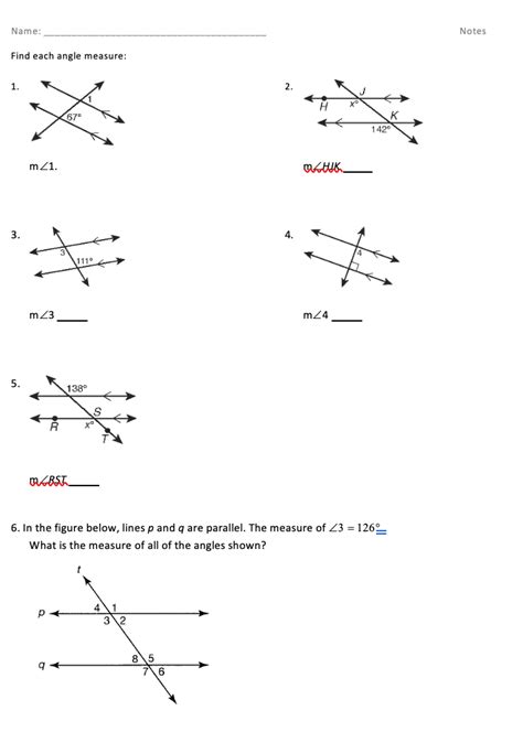 Solved Two Parallel Lines Cut By A Transversal T 1 2 4 3 5 6 Chegg