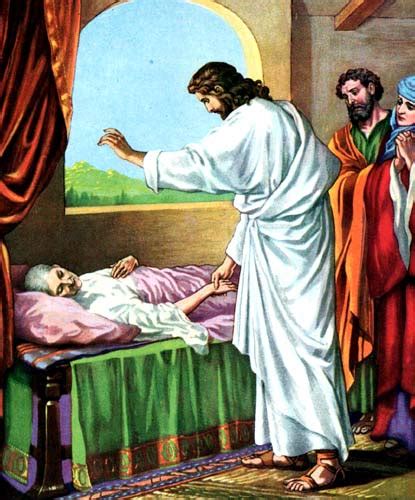 He healed many who were sick with different kinds of diseases, and cast out many evil spirits, but would not let them speak, because they knew who he was. Jesus Christ and Christian Pictures: Jesus Miricales ...