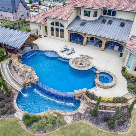 In today's video, we reviewed the top 7 best pool slides on the market below:1. Top 60 Best Pool Waterfall Ideas - Cascading Water Features
