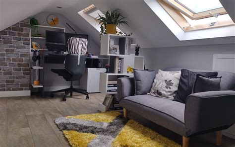 Stylish Comfortable Home Office In Loft Yorkshire Loft Solutions
