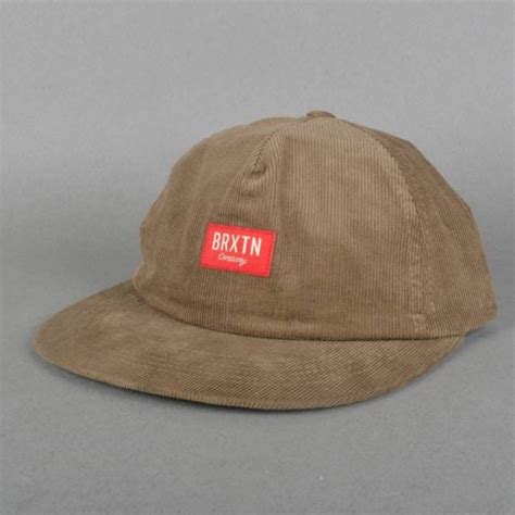 Brixton Hoover Strapback Cap Light Brown Caps From Native Skate