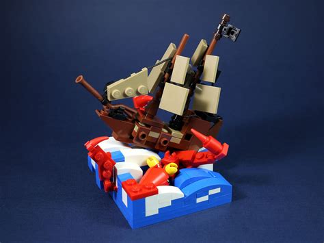 Sea Monster Attack 1 Lego Ship Lego Craft Micro Lego