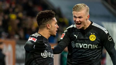 Sancho, haaland and werner light up bundesliga title race for the ages. Erling Haaland Jadon Sancho - Hd Football