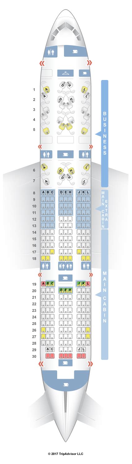Seatguru Seat Map American Airlines Boeing 787 8 788