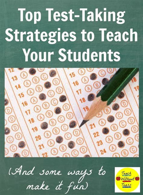 Top Test Taking Strategies To Teach Your Students Teach Without Tears
