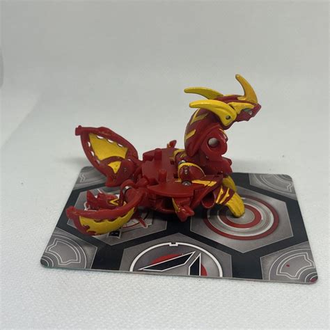 Bakugan Pyrus Lumino Dragonoid And Explosic Gear Custom Paint Ebay