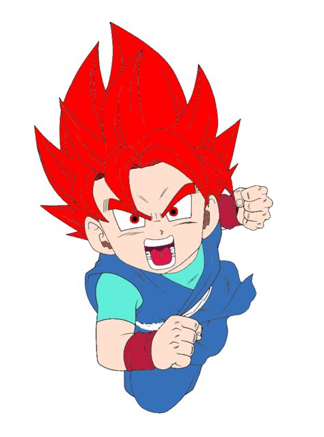 Super Saiyan God Goku Jr By Sonichedgehog2 On Deviantart