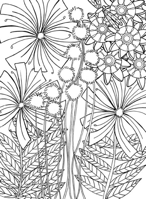 De tot 5 cm brede, heldergele bloemhoofden staan op lange, holle en bladloze stengels. Printable Dandelion Coloring Page | Coloring pages, Free ...