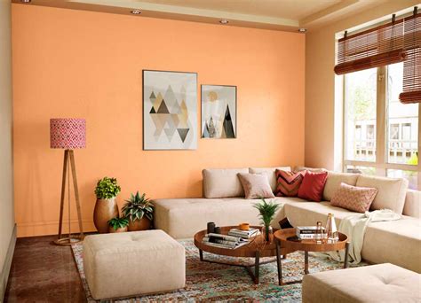 Try Canyon Sun House Paint Colour Shades For Walls Asian Paints