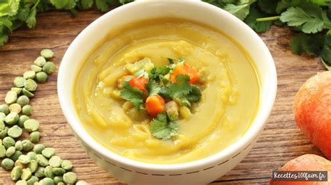 Soupe de pois cassés carottes