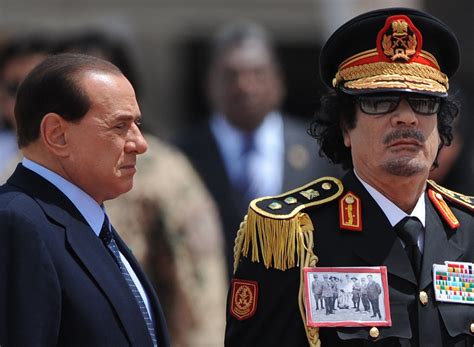 Silvio Berlusconi And The Middle East Gaddafi Iraq War And Israel