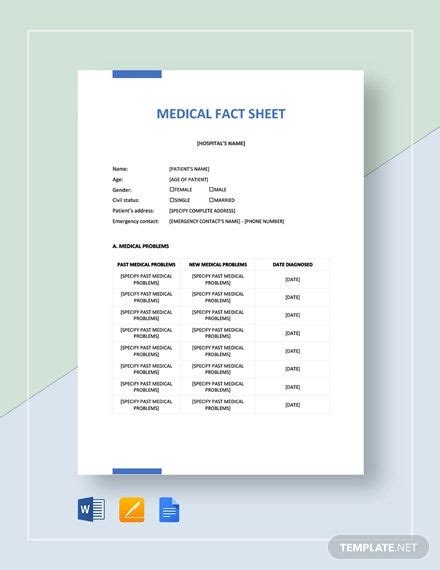 Orr created a fact sheet to explain immigration statuses that qualify for marketplace coverage including medicaid and the children's health insurance plan. 8+ Medical Sheet Templates - Free Samples, Examples Format Download | Free & Premium Templates