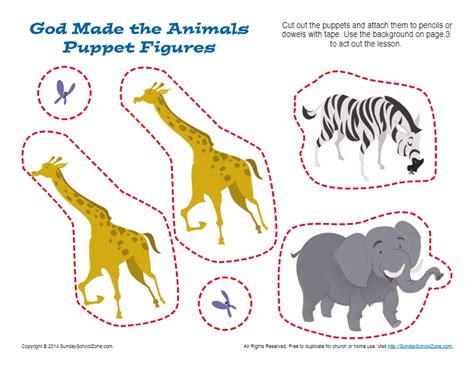 God Made The Animals Puppet Craft Bible Crafts For Kids