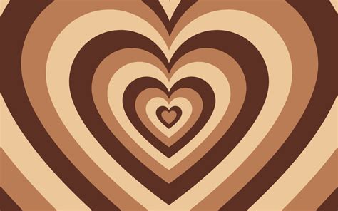 Brown Hearts Aesthetic Wallpapers Wallpaper Cave